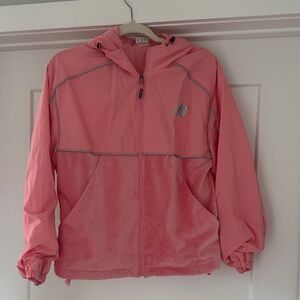 New Balance Pink Hooded  Windbreaker Jacket